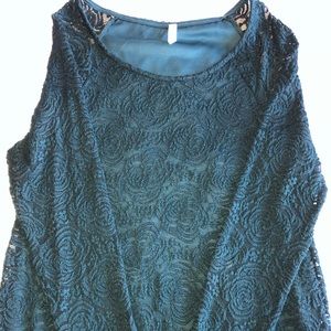 Dark green/teal PinkBlush Maternity dress